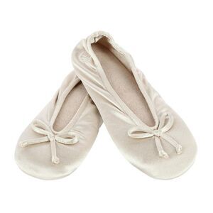 Isotoner Women's Satin Classic Ballerina Slippers
